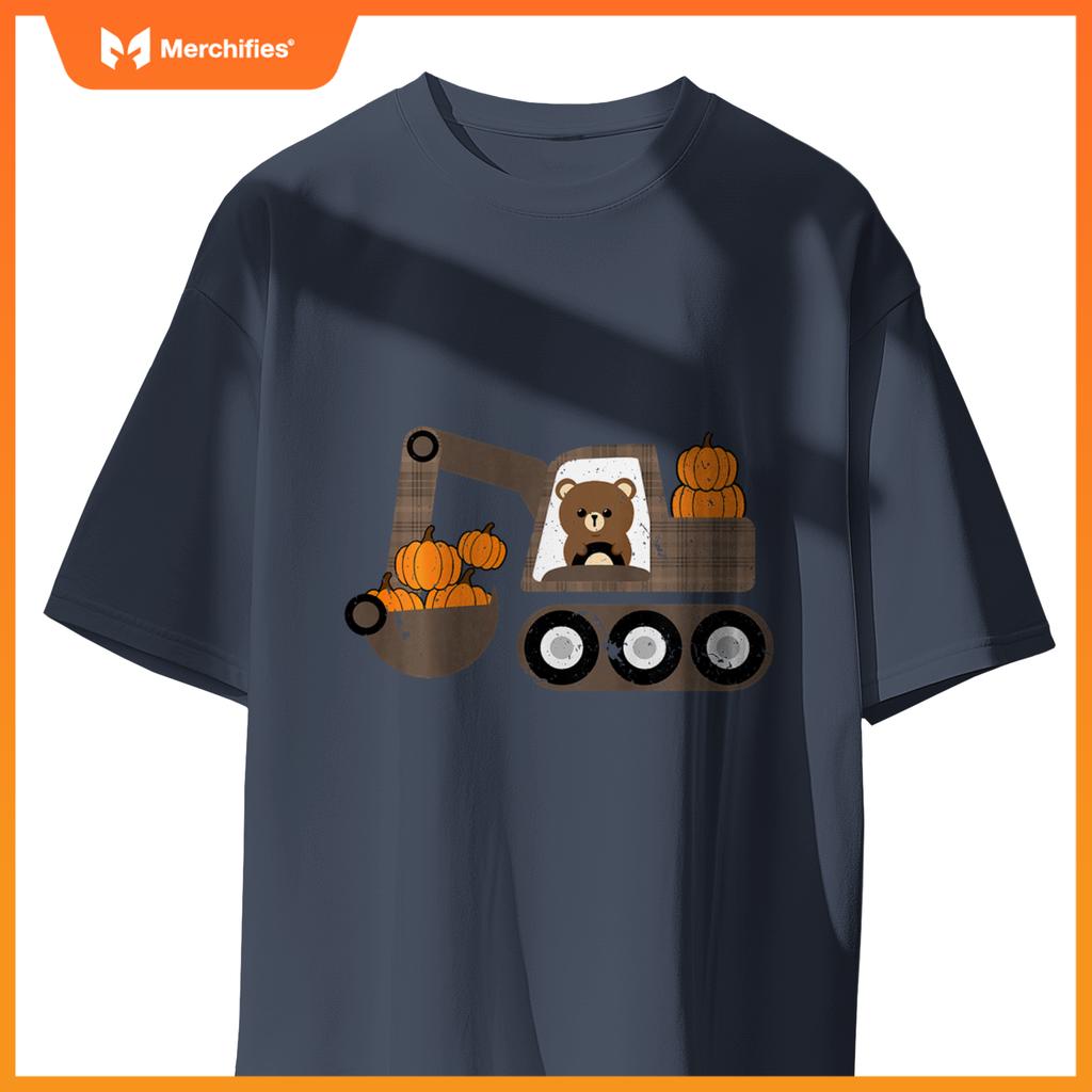 Kids Truck Pumpkin Patch Baby Boy Fall Toddler Girl Cute T-Shirt