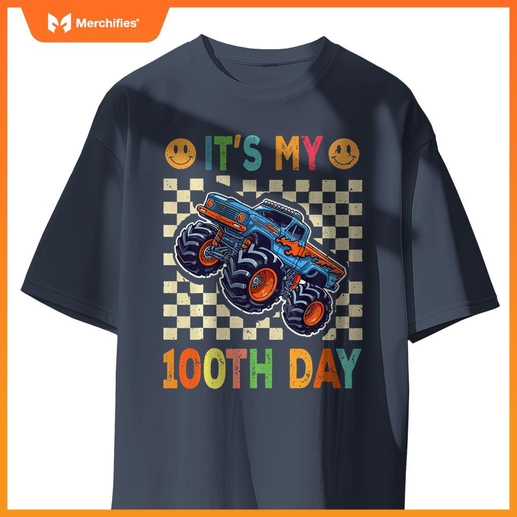 It's My 100th Day Happy 100 Days Of School Monster Truck T-Shirt