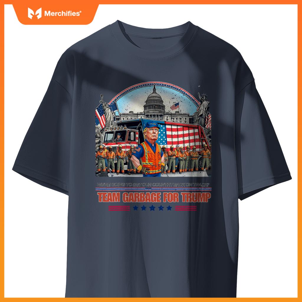 Garbage for trump team grabge vote trump funny Garbage Truck T-Shirt