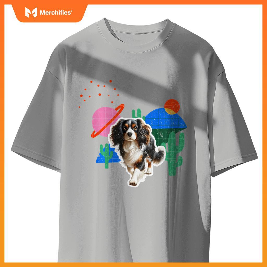 Nederlandse Kooikerhondje Desert Design Dog T-Shirt