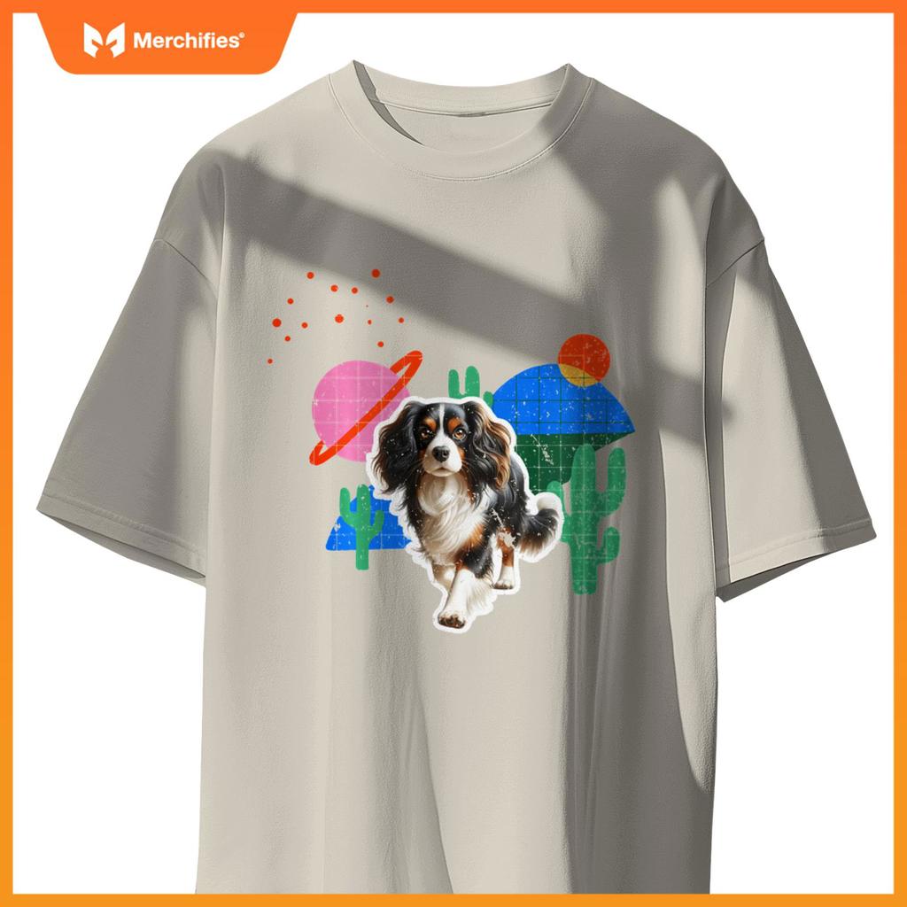 Nederlandse Kooikerhondje Desert Design Dog T-Shirt