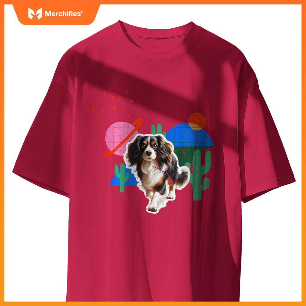Nederlandse Kooikerhondje Desert Design Dog T-Shirt