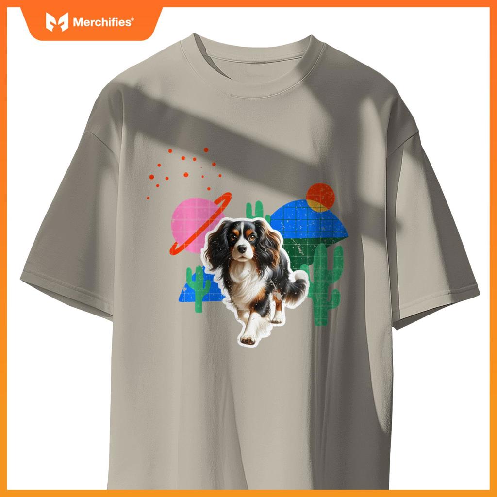 Nederlandse Kooikerhondje Desert Design Dog T-Shirt