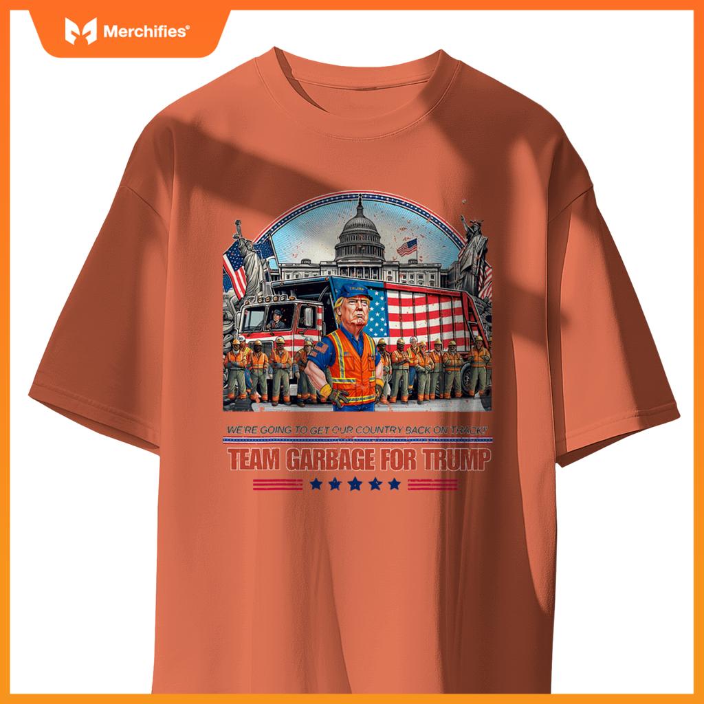 Garbage for trump team grabge vote trump funny Garbage Truck T-Shirt