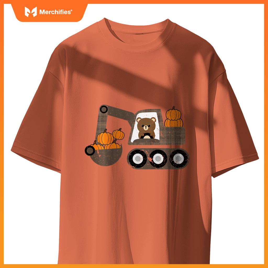 Kids Truck Pumpkin Patch Baby Boy Fall Toddler Girl Cute T-Shirt