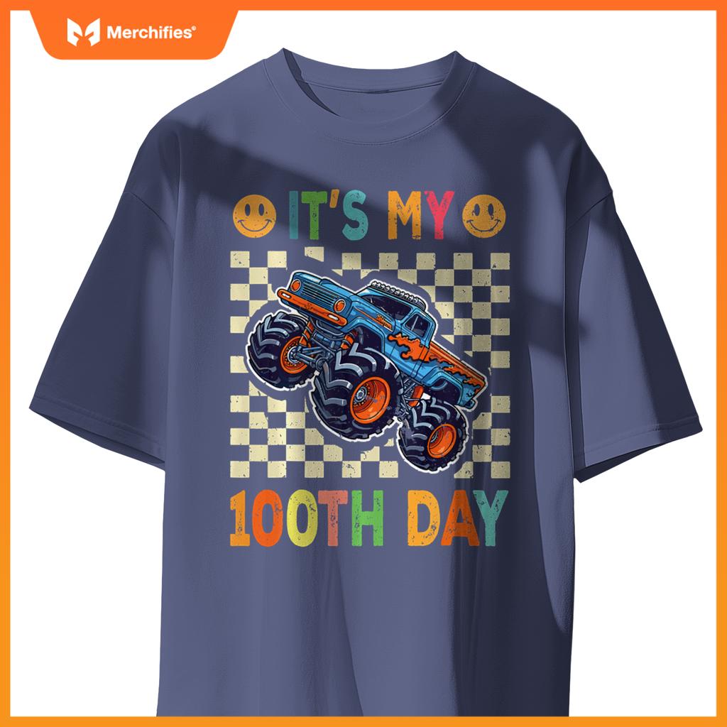 It's My 100th Day Happy 100 Days Of School Monster Truck T-Shirt
