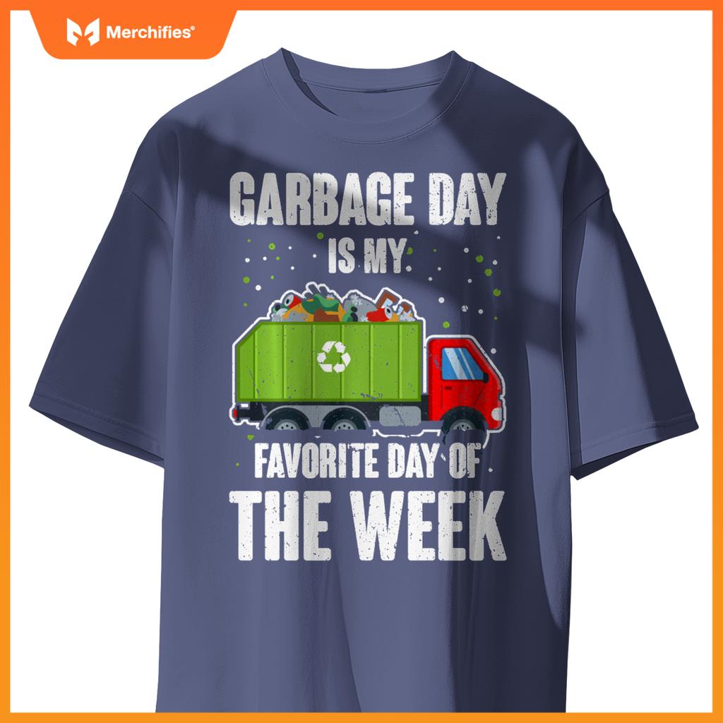 Garbage Uniform Trash Kids Garbage Man Costume Truck T-Shirt