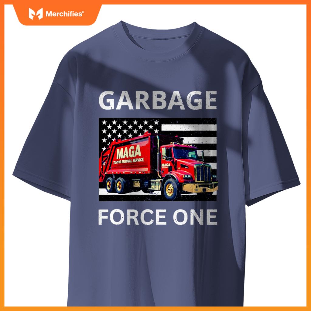 Garbage Force One Trump Tee Maga Garbage Truck T-Shirt