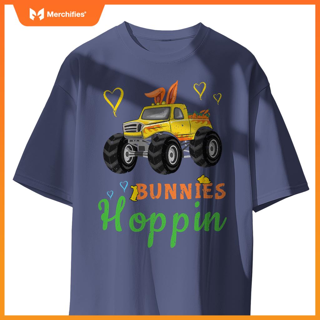 Monster Truck Bunny Rabbit Happy Easter Sunday T-Shirt