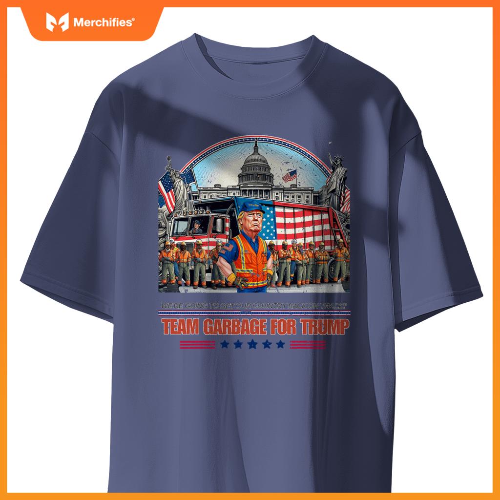 Garbage for trump team grabge vote trump funny Garbage Truck T-Shirt