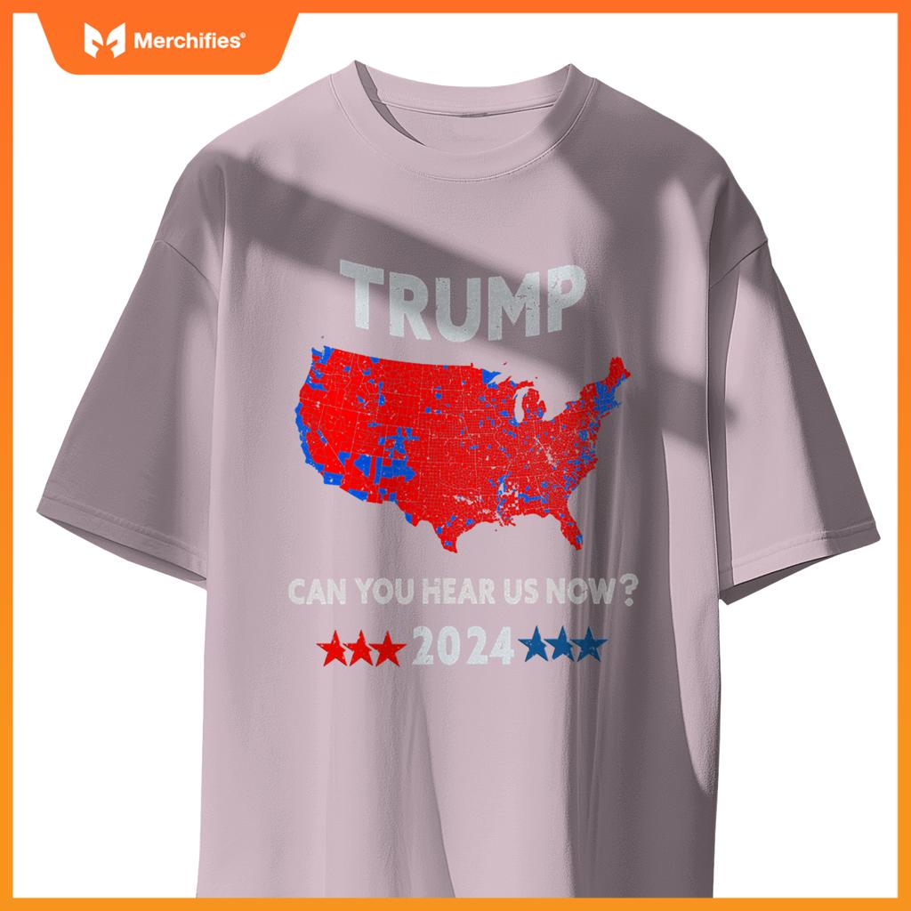 Patriotic Red and Blue Map - USA County Election Map T-Shirt