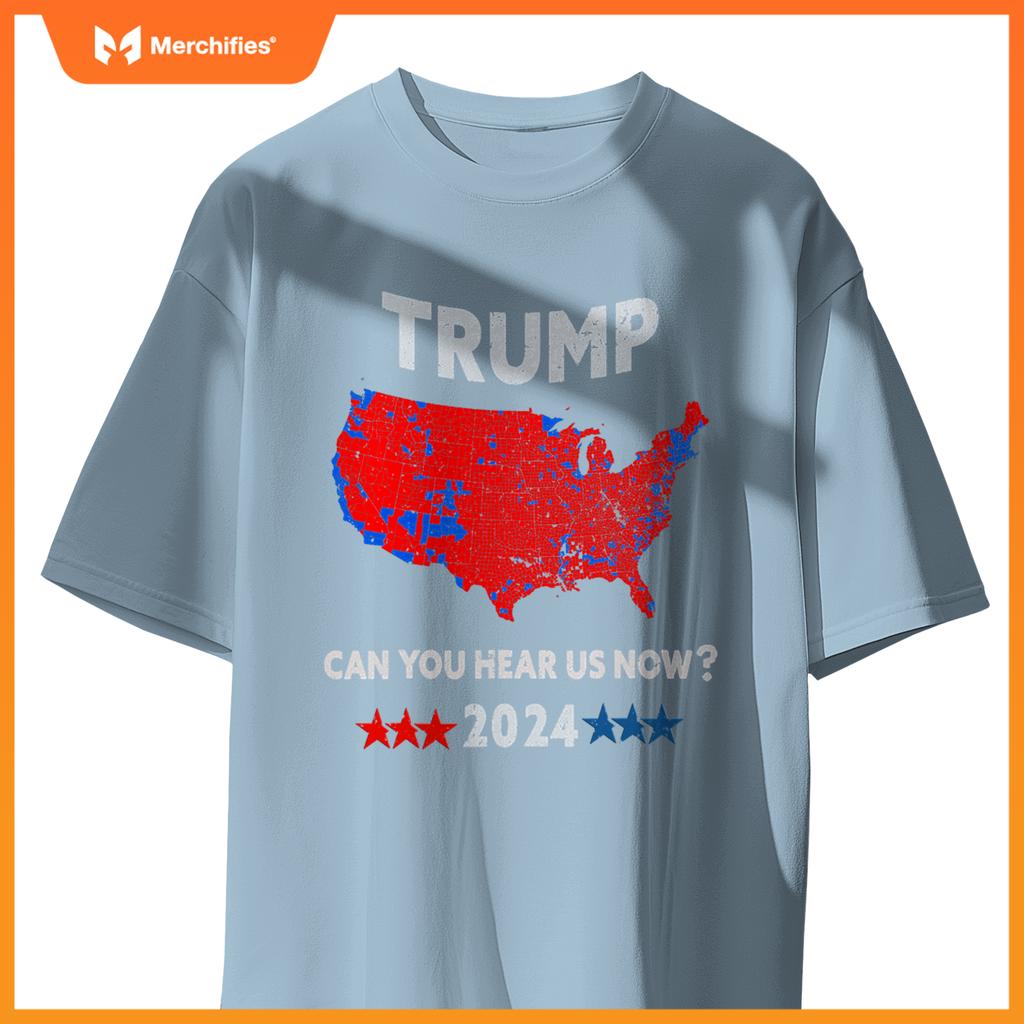 Patriotic Red and Blue Map - USA County Election Map T-Shirt