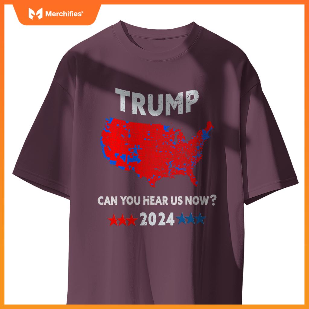 Patriotic Red and Blue Map - USA County Election Map T-Shirt
