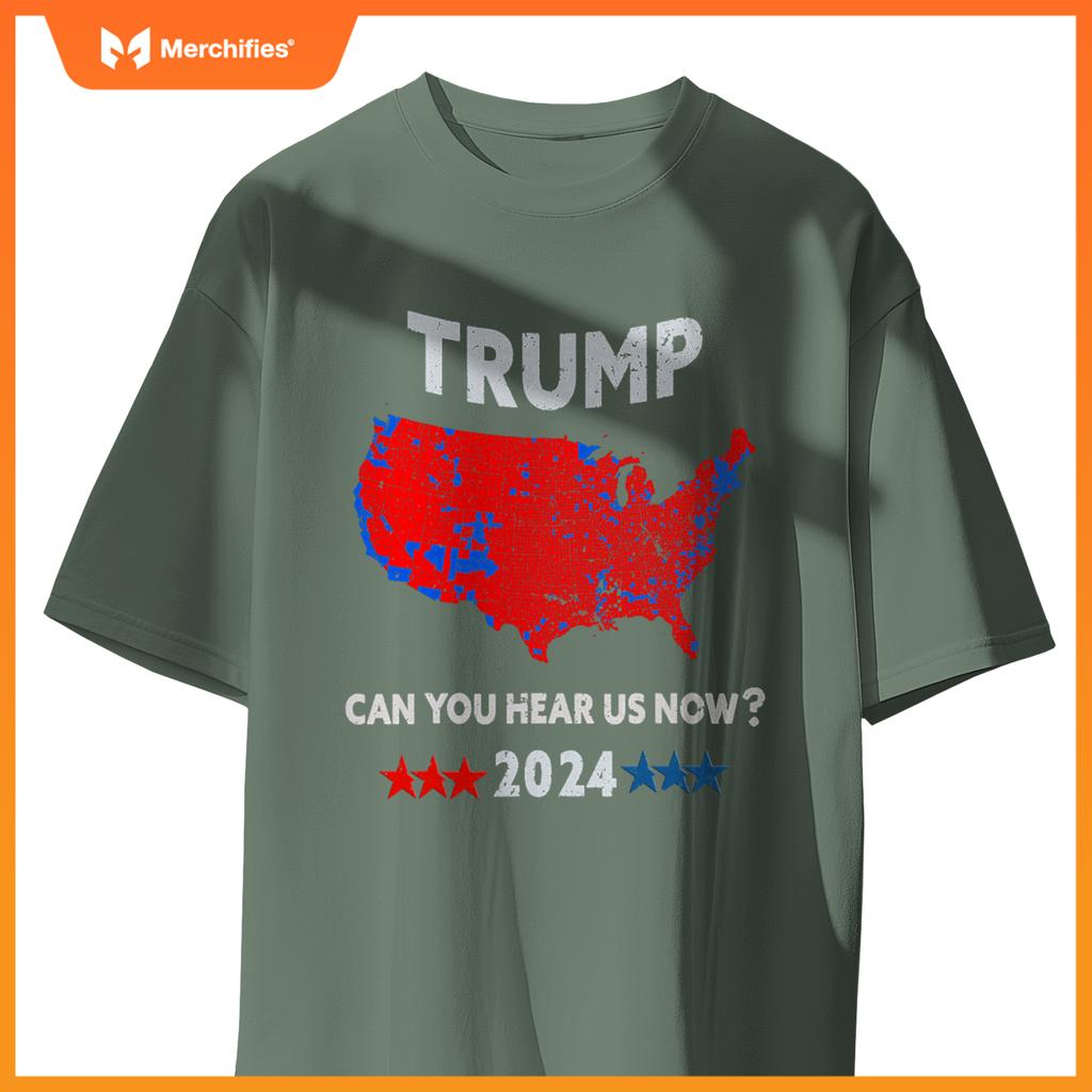 Patriotic Red and Blue Map - USA County Election Map T-Shirt