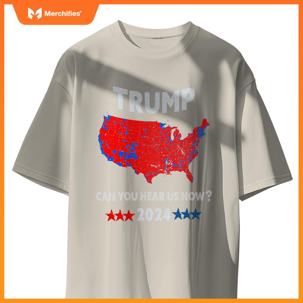 Patriotic Red and Blue Map - USA County Election Map T-Shirt