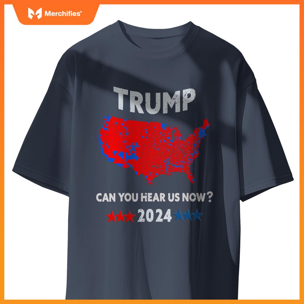 Patriotic Red and Blue Map - USA County Election Map T-Shirt