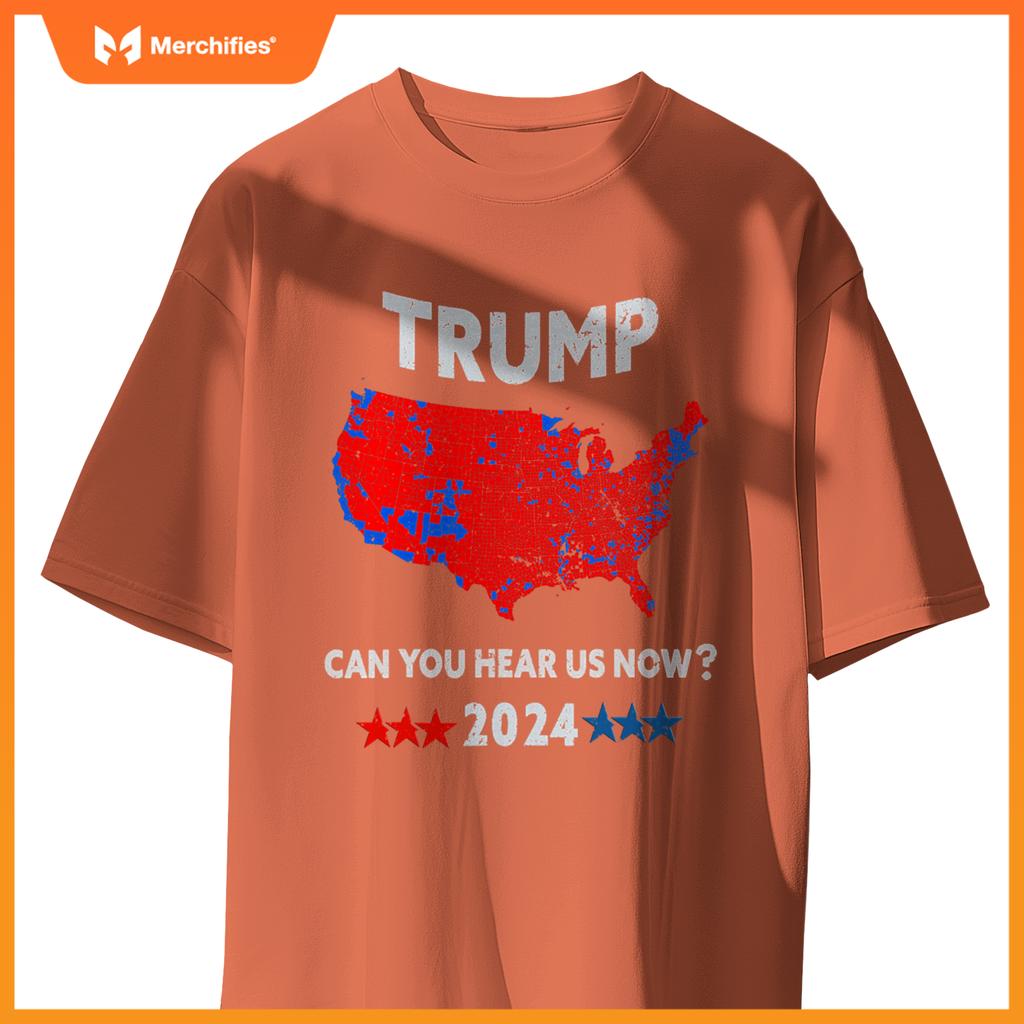 Patriotic Red and Blue Map - USA County Election Map T-Shirt