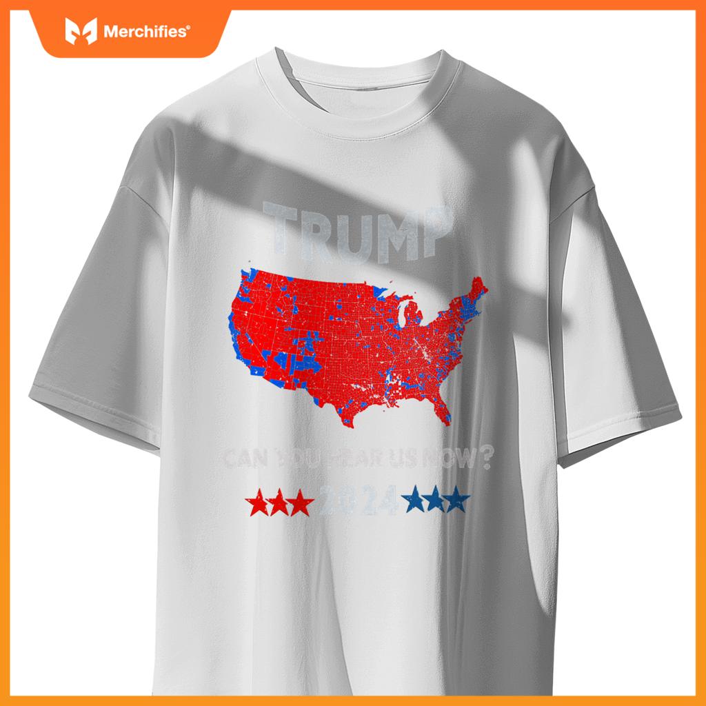 Patriotic Red and Blue Map - USA County Election Map T-Shirt