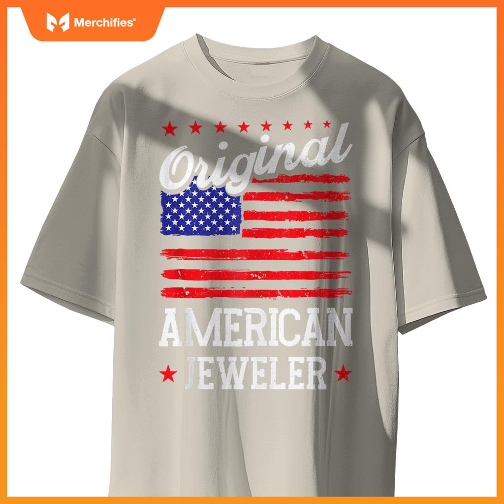 Patriotic US Flag American Jeweler T-Shirt