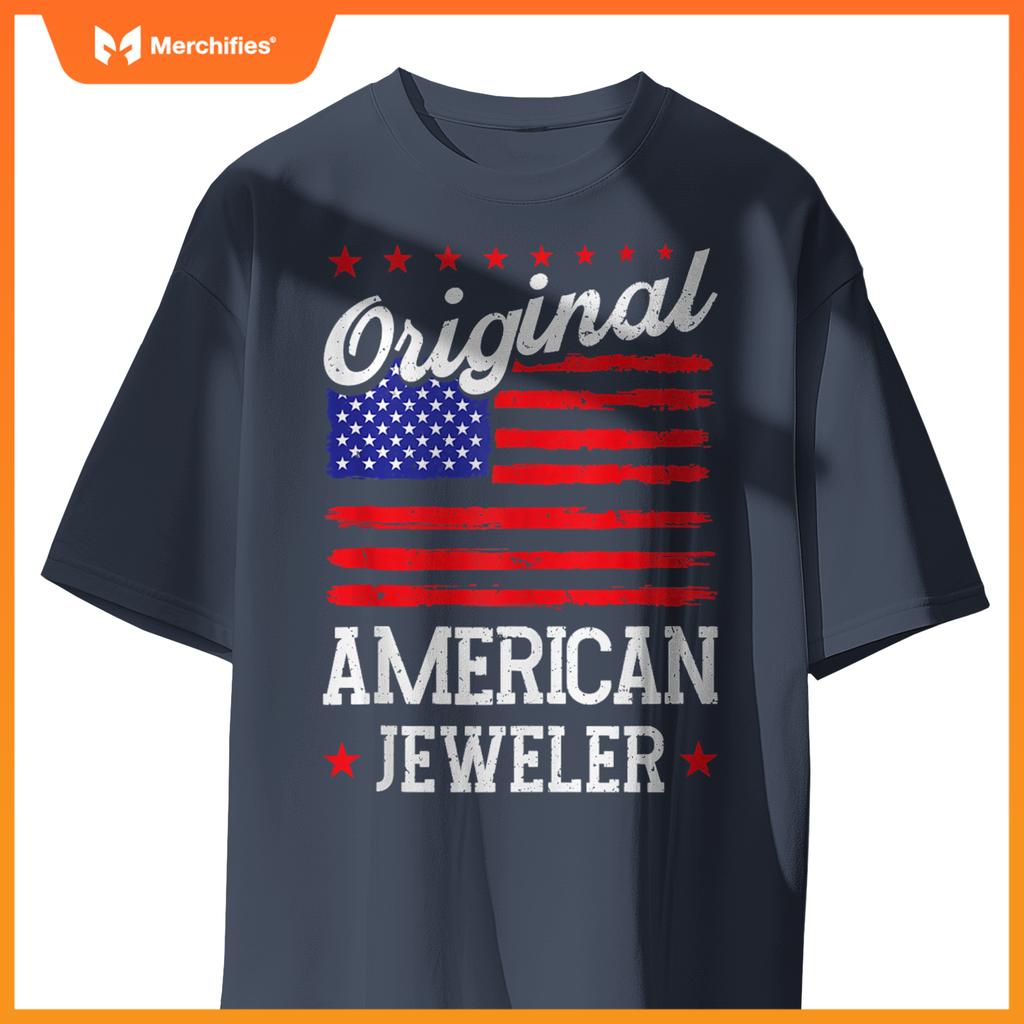 Patriotic US Flag American Jeweler T-Shirt