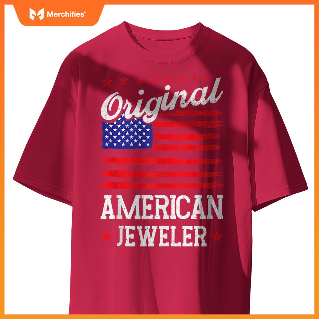Patriotic US Flag American Jeweler T-Shirt