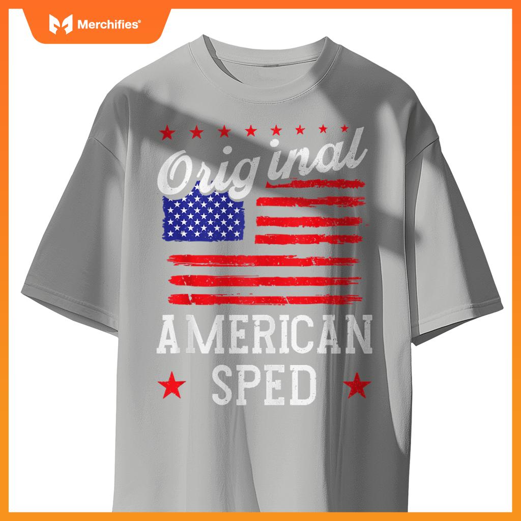 Patriotic US Flag American Sped T-Shirt