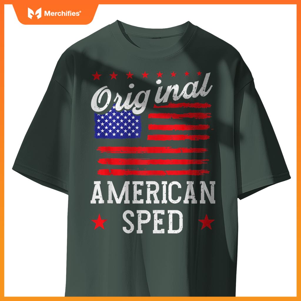 Patriotic US Flag American Sped T-Shirt