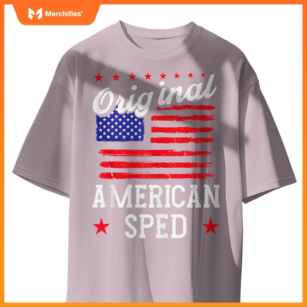 Patriotic US Flag American Sped T-Shirt