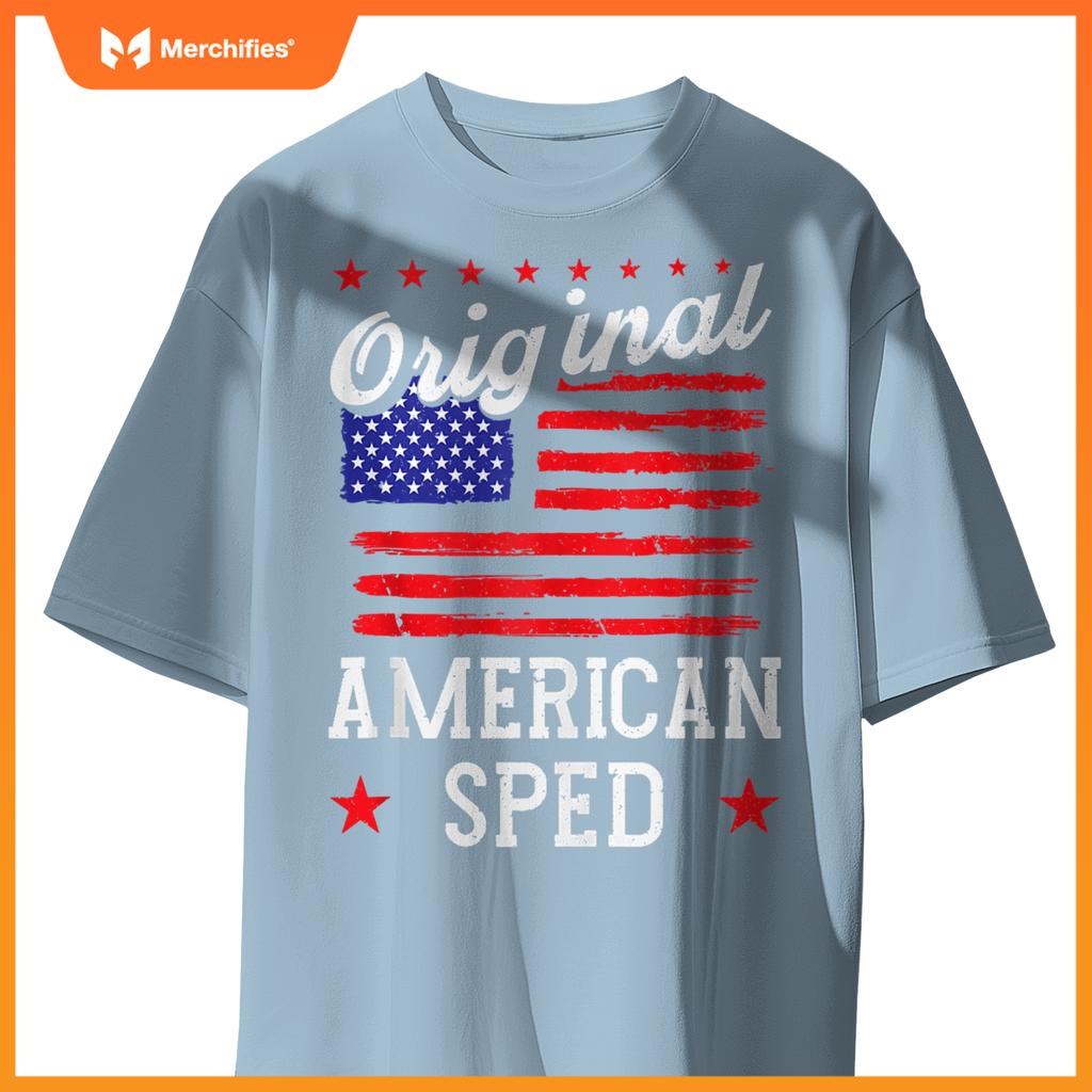 Patriotic US Flag American Sped T-Shirt