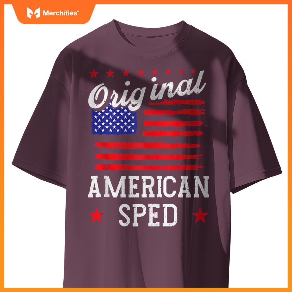 Patriotic US Flag American Sped T-Shirt