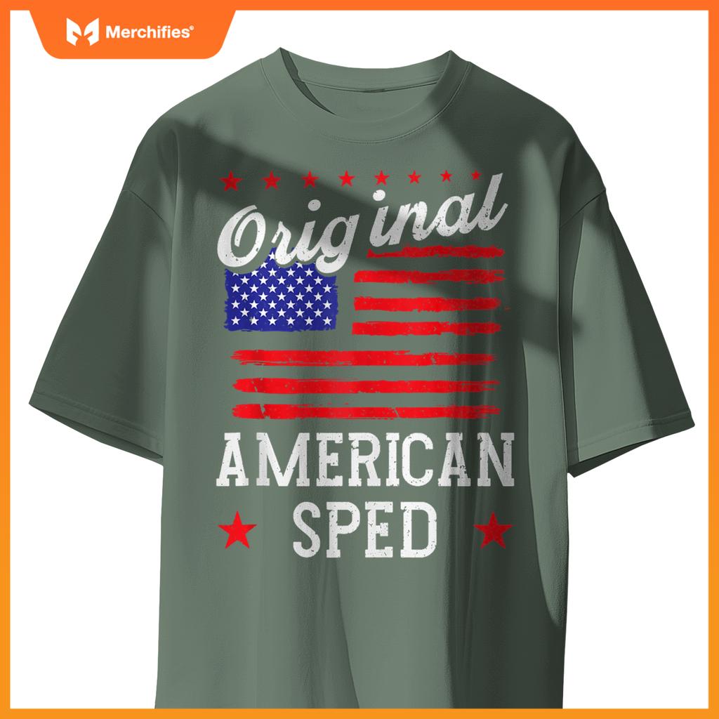 Patriotic US Flag American Sped T-Shirt