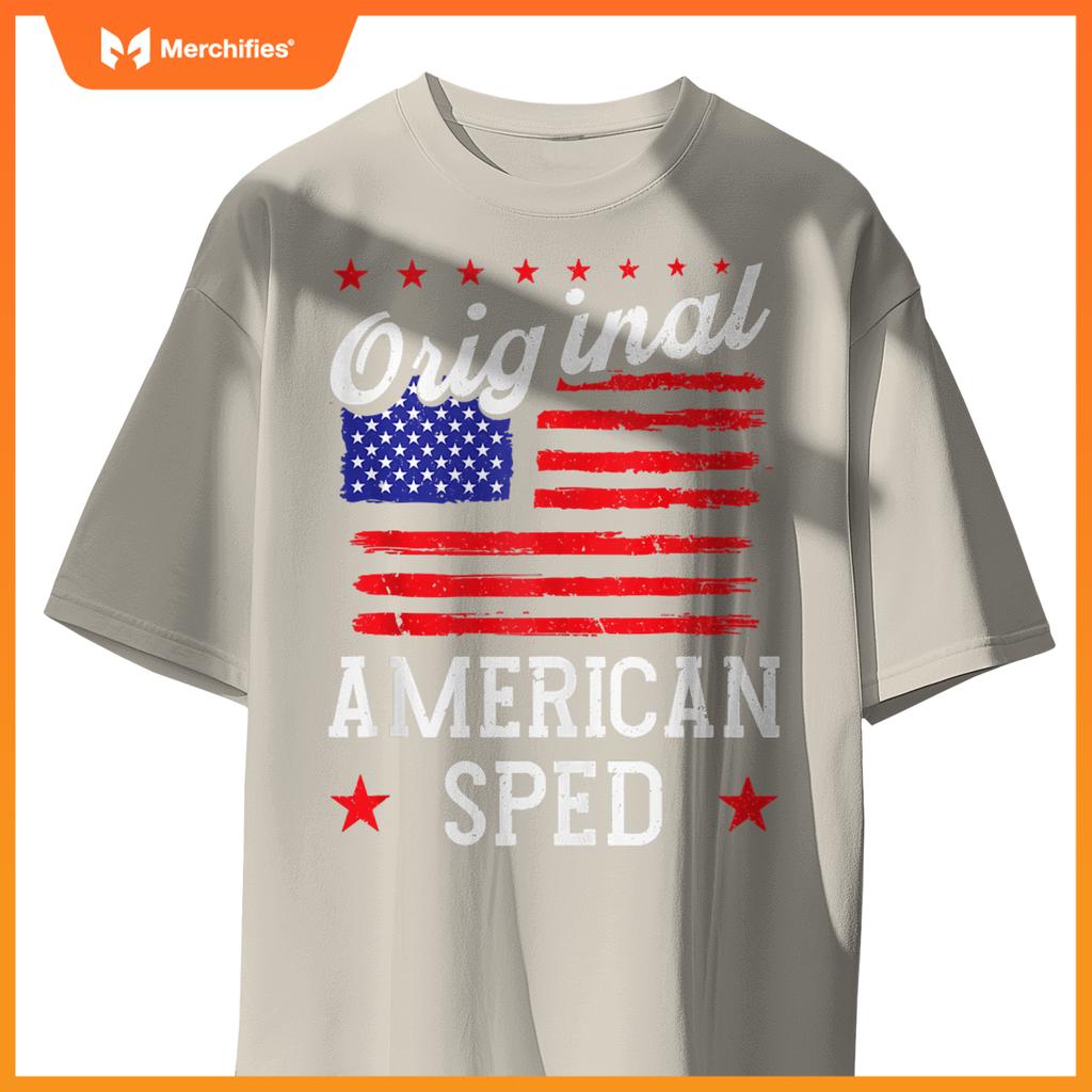 Patriotic US Flag American Sped T-Shirt