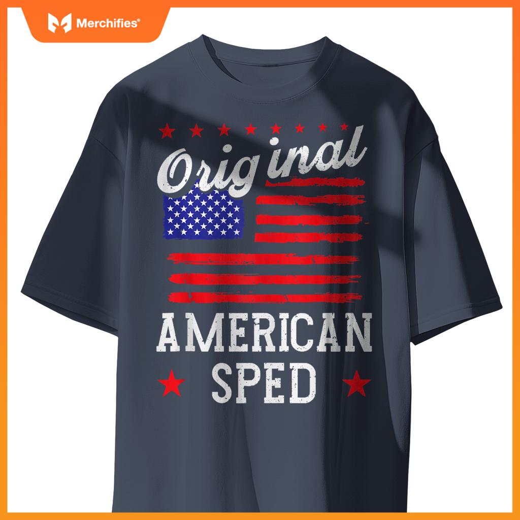 Patriotic US Flag American Sped T-Shirt