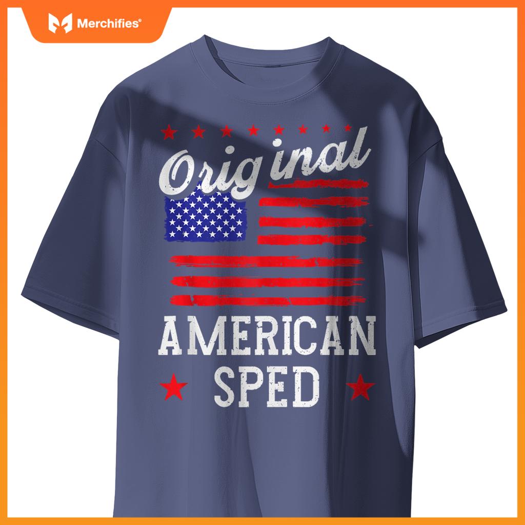 Patriotic US Flag American Sped T-Shirt