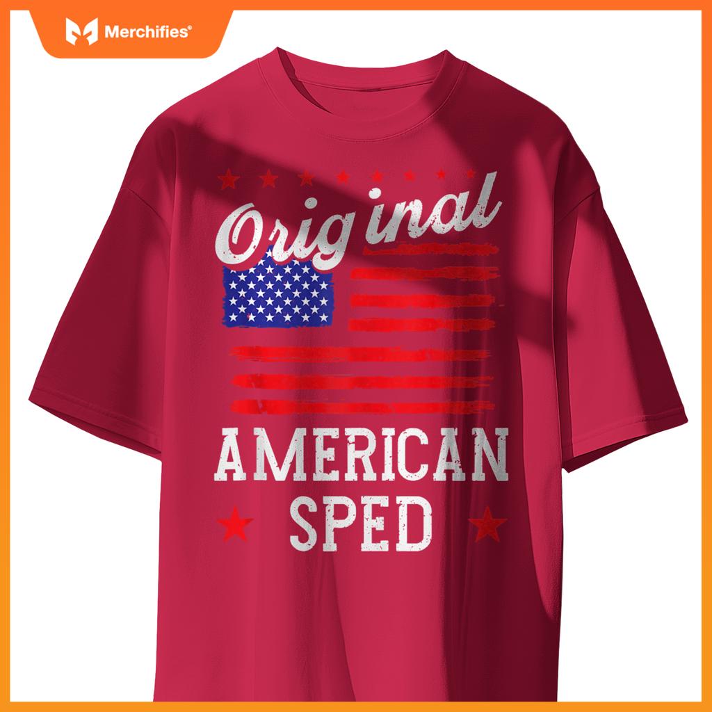 Patriotic US Flag American Sped T-Shirt