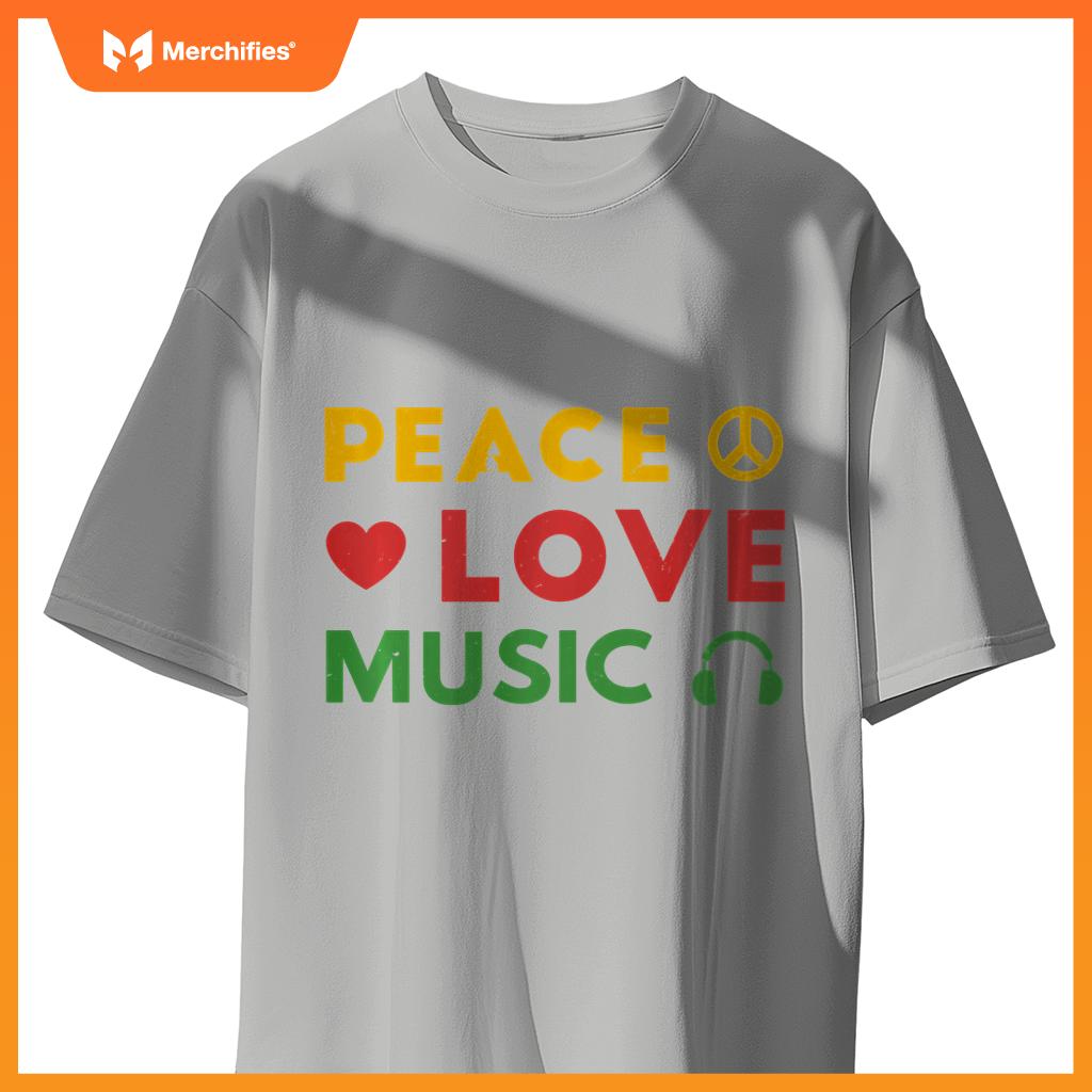 Peace Love Music Rastafari Roots Hippie Rasta Reggae Pride