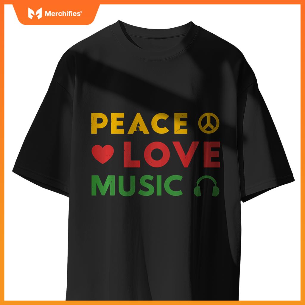 Peace Love Music Rastafari Roots Hippie Rasta Reggae Pride