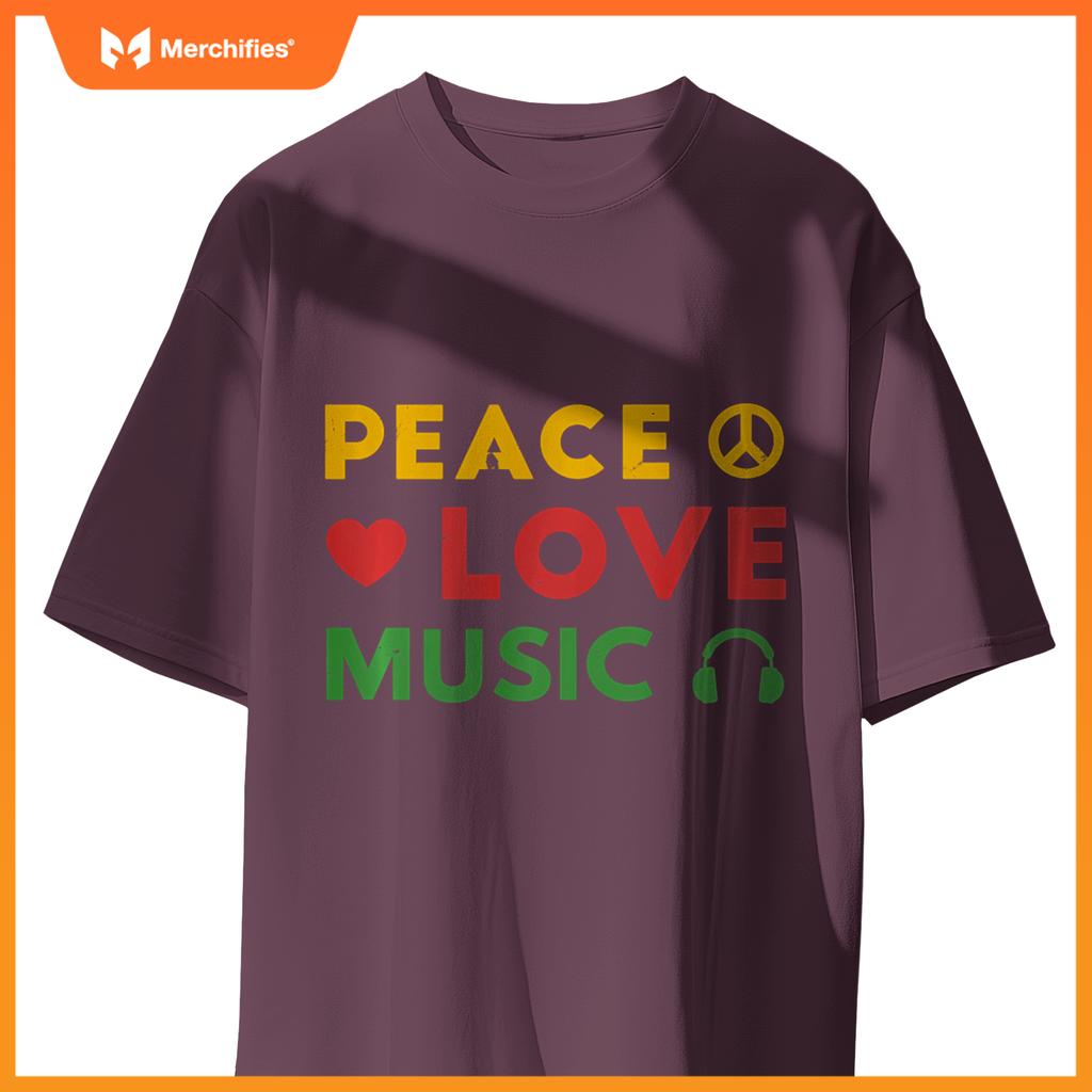 Peace Love Music Rastafari Roots Hippie Rasta Reggae Pride
