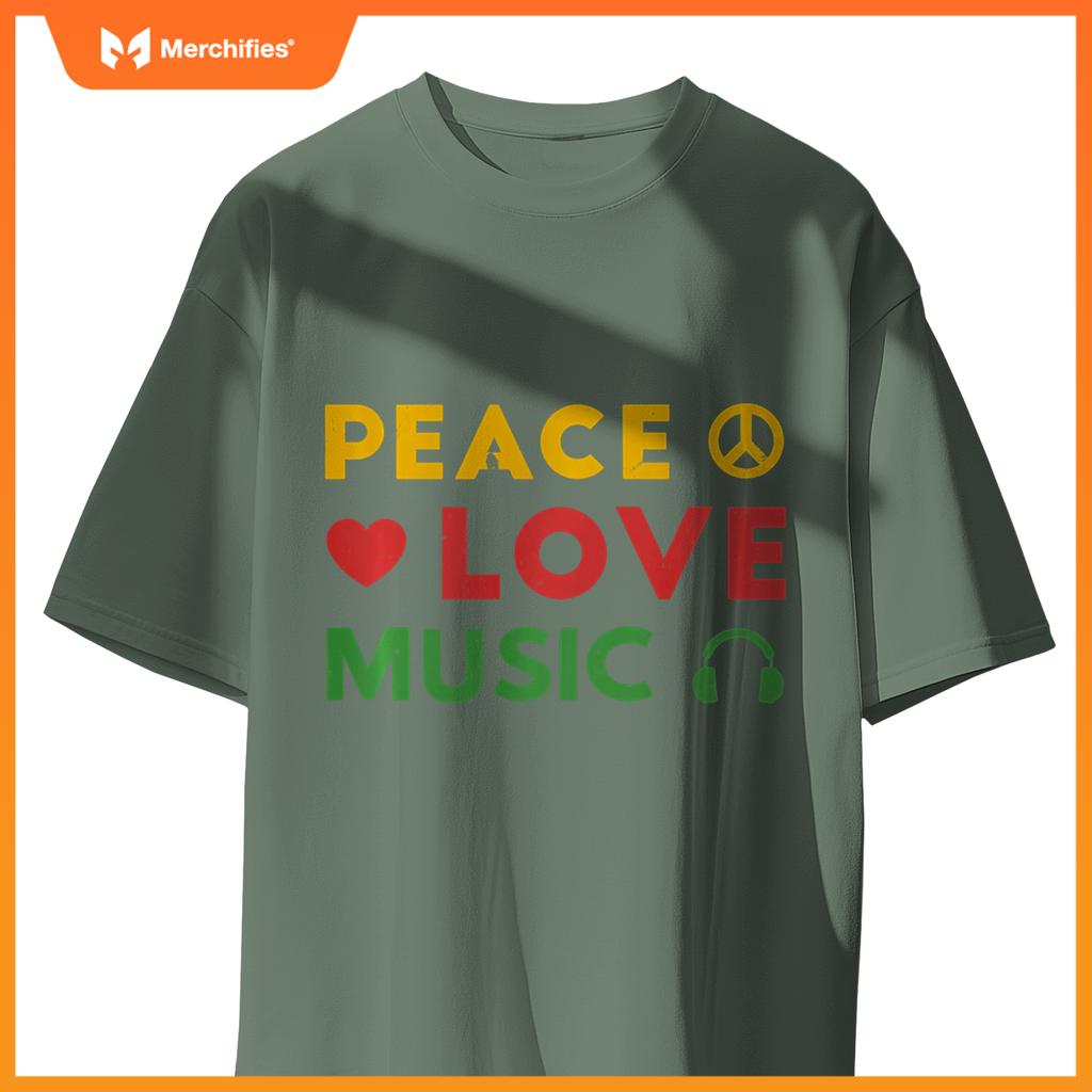 Peace Love Music Rastafari Roots Hippie Rasta Reggae Pride