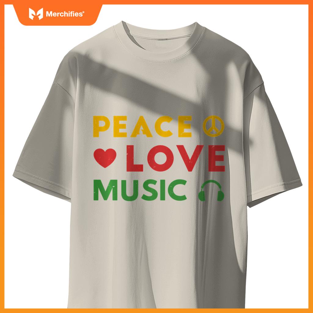Peace Love Music Rastafari Roots Hippie Rasta Reggae Pride