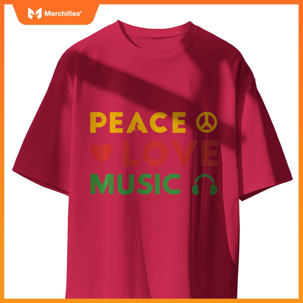 Peace Love Music Rastafari Roots Hippie Rasta Reggae Pride