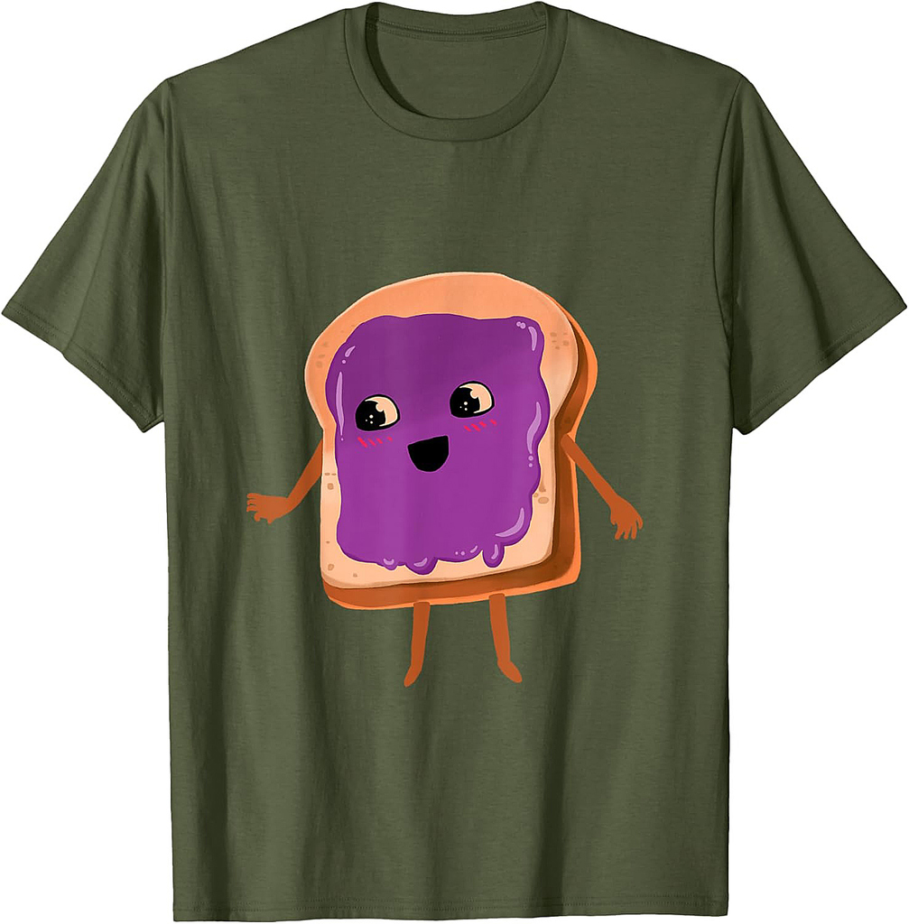 Peanut Butter and Jelly Costume Halloween Matching Couple T-Shirt
