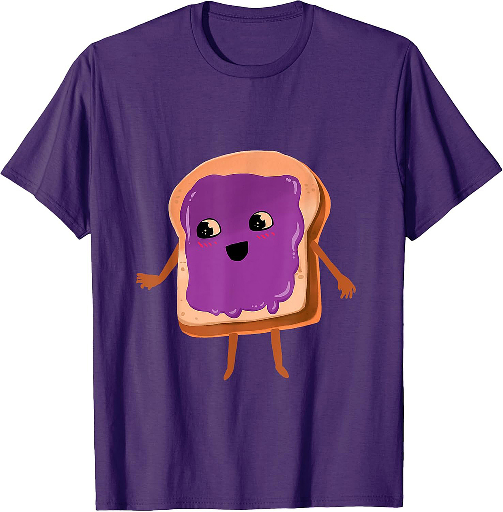 Peanut Butter and Jelly Costume Halloween Matching Couple T-Shirt