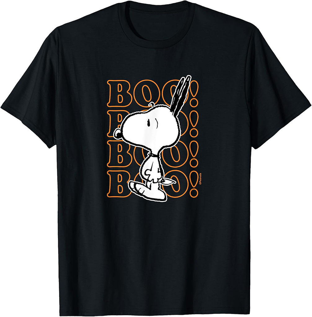Peanuts - Halloween - Boo Snoopy Scared T-Shirt