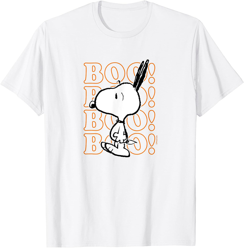 Peanuts - Halloween - Boo Snoopy Scared T-Shirt