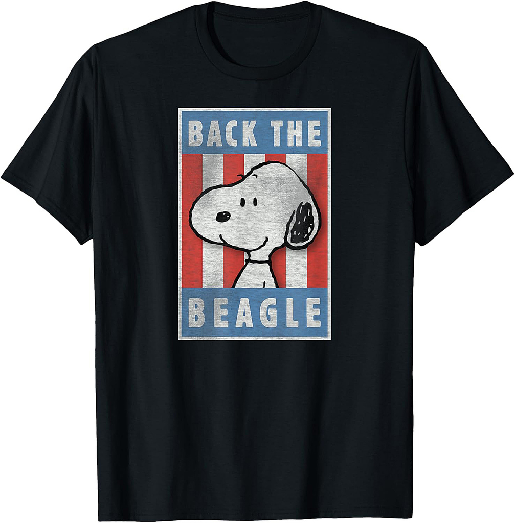 Peanuts Snoopy Back the Beagle Americana T-Shirt