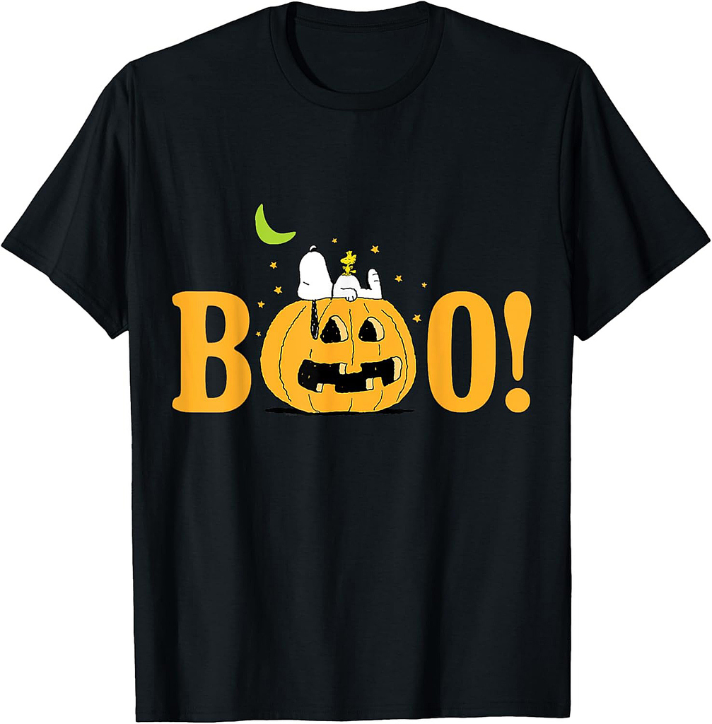 Peanuts Halloween Boo Pumpkin T-Shirt