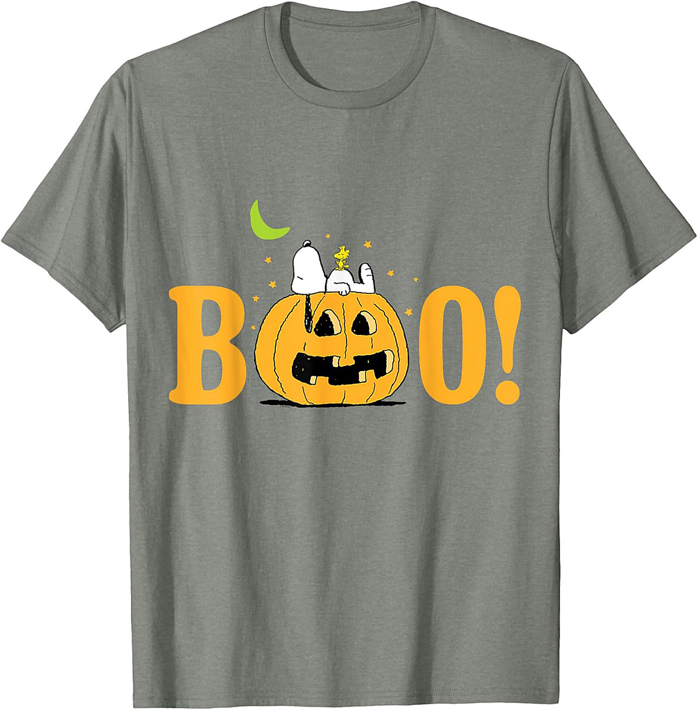 Peanuts Halloween Boo Pumpkin T-Shirt
