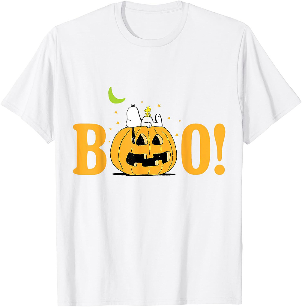 Peanuts Halloween Boo Pumpkin T-Shirt