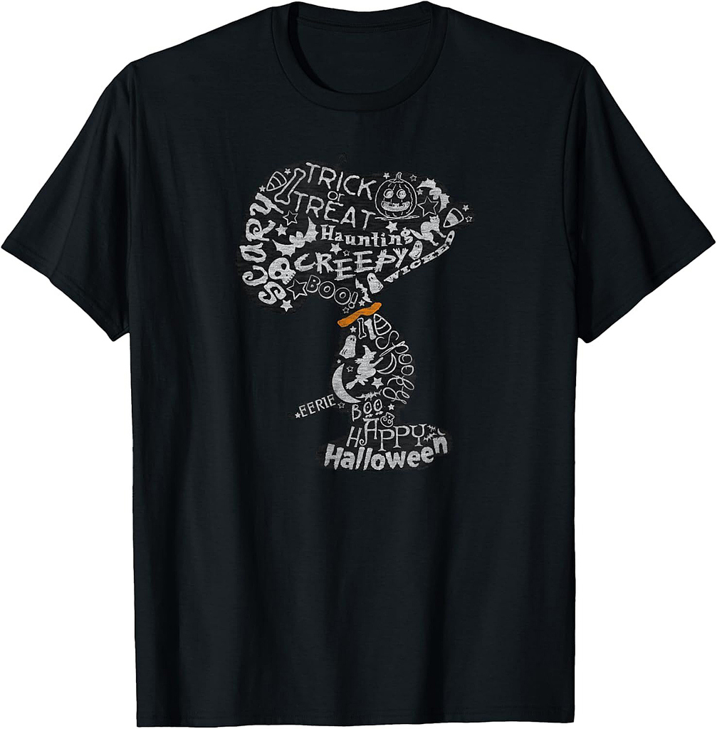 Peanuts Halloween Snoopy Silhouette T-Shirt